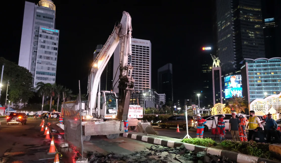 PLP Perbaiki 14 Koridor JALUR Bus Transjakarta